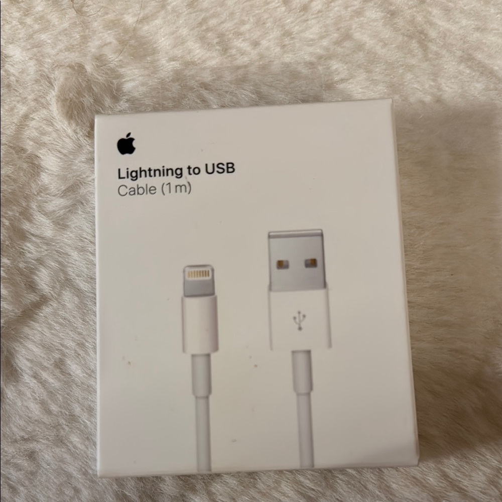 Apple Lightning to USB Cable in White